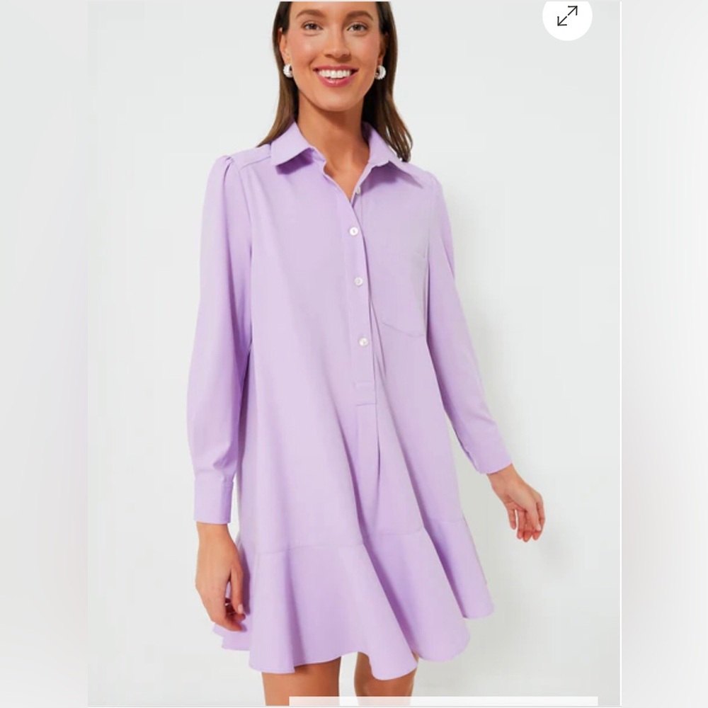 Tuckernuck Lavender Callahan shirt dress